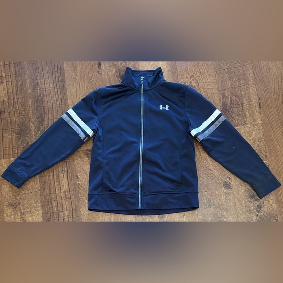 Under Armour unisex girl  boy full zip jacket Sz medium 10/12 - Picture 1 of 7